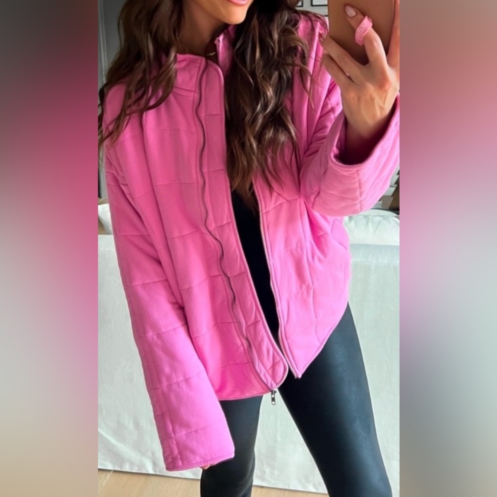 Pink Women's Quilted Jacket